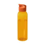 Tritan Trinkflasche mit farbigem Körper, BPA-frei, für Werbung, 650 ml farbe orange-transparent zweite Vorderansicht