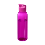 Tritan Trinkflasche mit farbigem Körper, BPA-frei, für Werbung, 650 ml farbe rosa-transparent zweite Vorderansicht