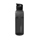 Tritan Trinkflasche mit farbigem Körper, BPA-frei, für Werbung, 650 ml farbe schwarz-transparent zweite Vorderansicht