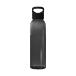 Tritan Trinkflasche mit farbigem Körper, BPA-frei, für Werbung, 650 ml farbe schwarz-transparent Ansicht mit Tampondruck