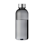 Leichte Tritantrinkflasche als langlebiges Geschenk, BPA-frei, 600 ml farbe schwarz-transparent zweite Vorderansicht