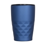 Thermobecher mit geometrischem Design als Messegeschenk, 350 ml farbe blau zweite Ansicht