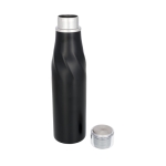 Thermostahlflasche mit originellem Design und Thermofunktion, 650ml farbe schwarz zweite Ansicht