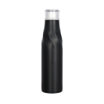 Thermostahlflasche mit originellem Design und Thermofunktion, 650ml farbe schwarz zweite Vorderansicht