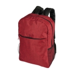 Design-Rucksack aus Polyester 600D für Laptop bedrucken, 15,6'' farbe rot zweite Vorderansicht