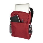 Design-Rucksack aus Polyester 600D für Laptop bedrucken, 15,6'' farbe rot zweite Rückansicht