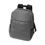 Design-Rucksack aus Polyester 600D für Laptop bedrucken, 15,6'' farbe grau zweite Vorderansicht