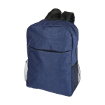 Design-Rucksack aus Polyester 600D für Laptop bedrucken, 15,6'' farbe marineblau zweite Vorderansicht