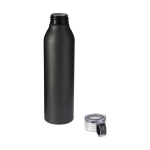 Auslaufsichere Flasche im matten Design, 650 ml farbe schwarz zweite Ansicht