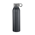 Auslaufsichere Flasche im matten Design, 650 ml farbe schwarz zweite Vorderansicht