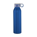 Auslaufsichere Flasche im matten Design, 650 ml farbe blau zweite Vorderansicht