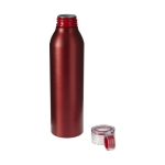 Auslaufsichere Flasche im matten Design, 650 ml farbe rot zweite Ansicht