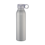 Auslaufsichere Flasche im matten Design, 650 ml farbe silber zweite Vorderansicht