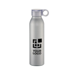 Auslaufsichere Flasche im matten Design, 650 ml Ansicht mit Druckbereich