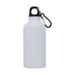 Originelle Aluminium-Werbeflasche in matten Farben, 400 ml farbe weiß