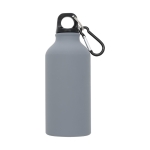 Originelle Aluminium-Werbeflasche in matten Farben, 400 ml farbe grau