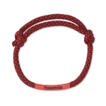 Werbeartikel Armband aus Polyester in Schnurform farbe rot Hauptansicht