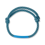 Werbeartikel Armband aus Polyester in Schnurform farbe hellblau