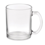 Sublimationsbecher aus hochglänzendem Glas, 300 ml farbe transparent