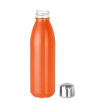 Farbige Glasflasche mit Stahldeckel, 650 ml farbe orange zweite Ansicht