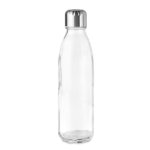 Farbige Glasflasche mit Stahldeckel, 650 ml farbe transparent