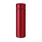 Thermoskanne aus Edelstahl mit Tee-Ei mit Logo, 425 ml farbe rot