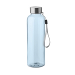 Auslaufsichere Wasserflasche aus recyceltem Kunststoff bedrucken, 500 ml farbe transparentes hellblau