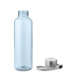 Auslaufsichere Wasserflasche aus recyceltem Kunststoff bedrucken, 500 ml farbe transparentes hellblau zweite Ansicht