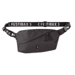 Bauchtasche mit Reißverschlussfächern für Festivals, Festibax® Basic farbe schwarz