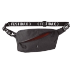 Bauchtasche mit Reißverschlussfächern für Festivals, Festibax® Basic farbe schwarz dritte Ansicht