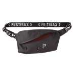 Bauchtasche mit Reißverschlussfächern für Festivals, Festibax® Basic farbe schwarz Hauptansicht dritte Ansicht