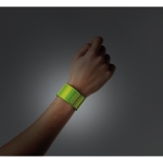 Reflektorband in Neonfarbe für Arm und Bein mit Logo bedrucken farbe gelb dritte Ansicht