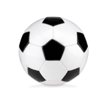 Kleiner Fußball aus PVC mit Logo für Events bedrucken farbe weiß/schwarz