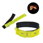 Reflektierendes Armband mit 4 roten LEDs und Blinkfunktion Ansicht in vielen Farben