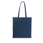 Farbige Baumwolltaschen mit langen Henkeln, 105 g/m2 farbe marineblau