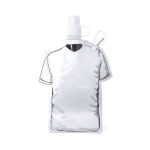 Originelle Faltflasche als Werbeartikel in Form eines T-Shirts, 470 ml farbe weiß erste Ansicht