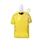 Originelle Faltflasche als Werbeartikel in Form eines T-Shirts, 470 ml farbe gelb erste Ansicht