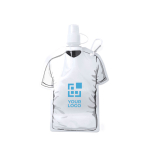 Originelle Faltflasche als Werbeartikel in Form eines T-Shirts, 470 ml Ansicht mit Druckbereich