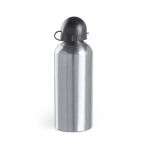 Aluminiumflasche mit Schraubverschluss mit Logo, 650 ml farbe silber erste Ansicht