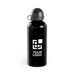 Aluminiumflasche mit Schraubverschluss mit Logo, 650 ml Ansicht mit Druckbereich