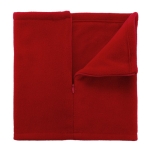 Bedruckbarer Halswärmer aus Polar-Fleece mit Reißverschluss, 200 gr/m2 farbe rot