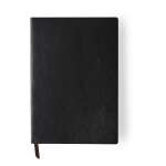 Bedruckbares Notizbuch mit Soft-Cover und linierten Seiten, A5 farbe schwarz erste Ansicht