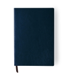 Bedruckbares Notizbuch mit Soft-Cover und linierten Seiten, A5 farbe marineblau erste Ansicht