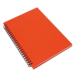 Notizbuch mit Soft-Touch-Cover aus Recycling-Karton bedrucken, A5 farbe rot