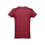 Günstiges T-Shirts aus kardierter Baumwolle, 150 g/m2, THC Luanda farbe bordeaux dritte Ansicht