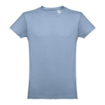 Günstiges T-Shirts aus kardierter Baumwolle, 150 g/m2, THC Luanda farbe hellblau