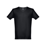 Günstige Unisex-T-Shirts bedrucken aus Baumwolle, 150 g/m2, THC Athen farbe schwarz zweite Ansicht