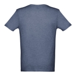 Günstige Unisex-T-Shirts bedrucken aus Baumwolle, 150 g/m2, THC Athen farbe blau mamoriert