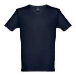 Günstige Unisex-T-Shirts bedrucken aus Baumwolle, 150 g/m2, THC Athen farbe marineblau