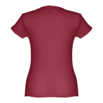 Günstiges tailliertes Damen-T-Shirt aus Baumwolle, 150 g/m2, THC Sofia farbe bordeaux